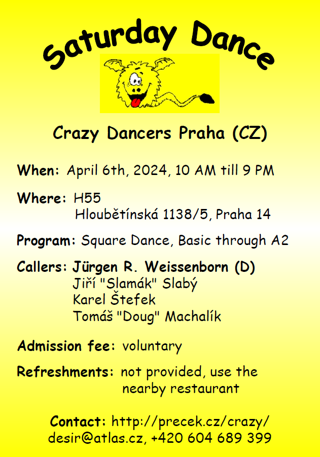 Saturday Dance Crazy Dancers Praha (CZ)
