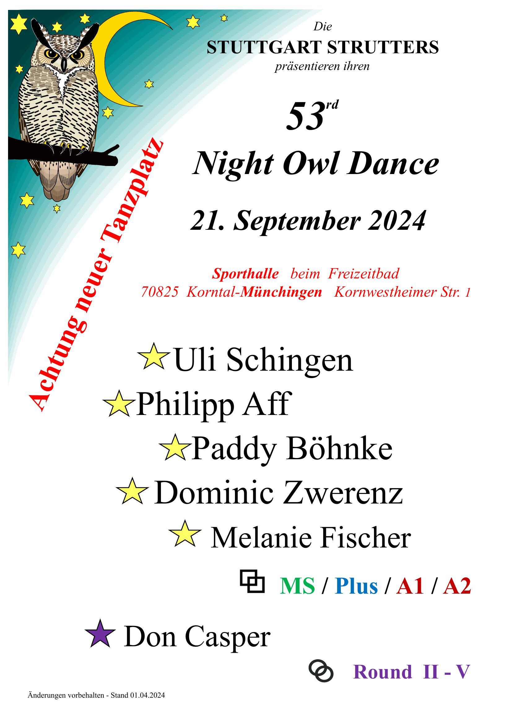 53rd Night Owl Dance