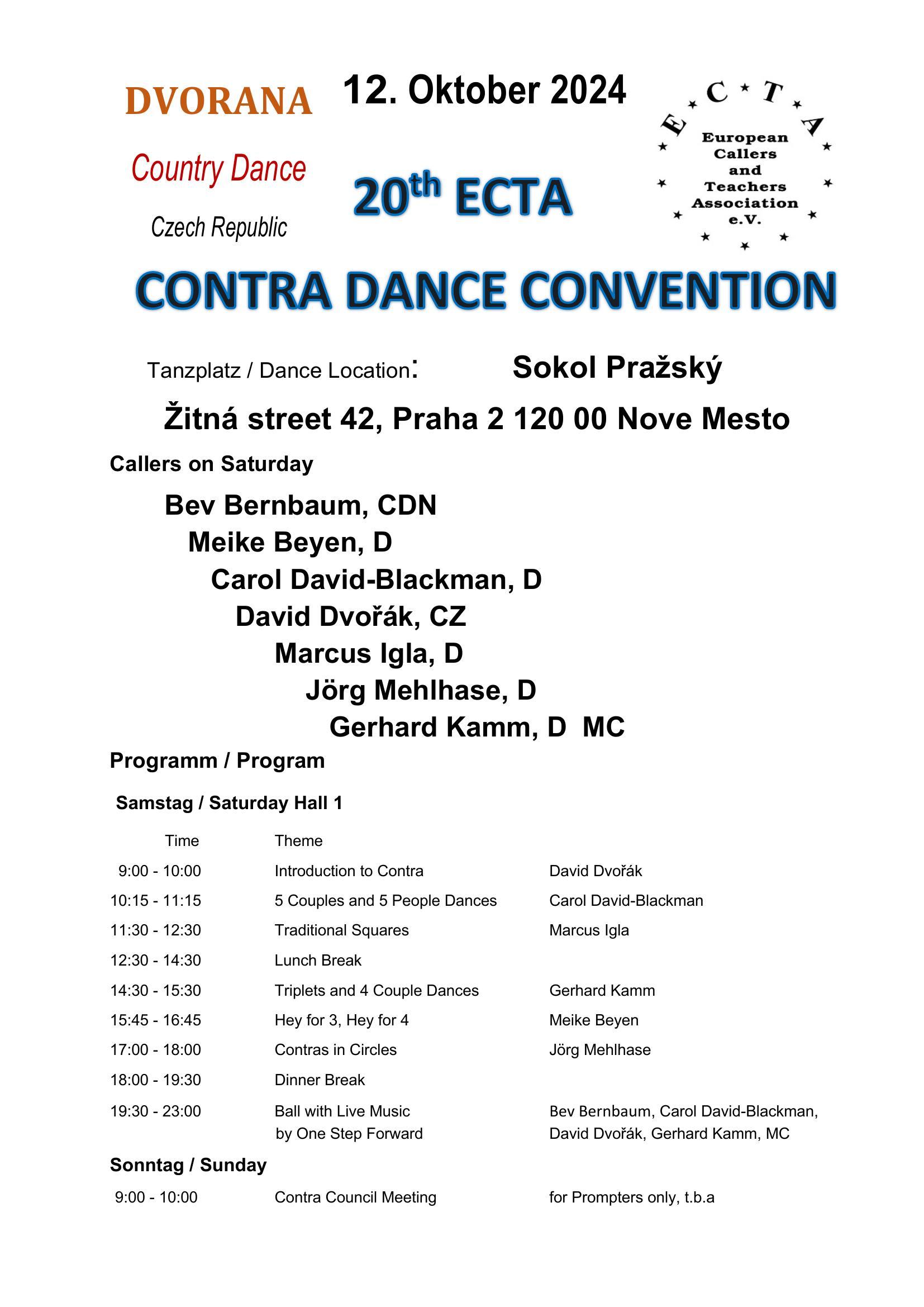 20th ECTA Contra Dance Convention