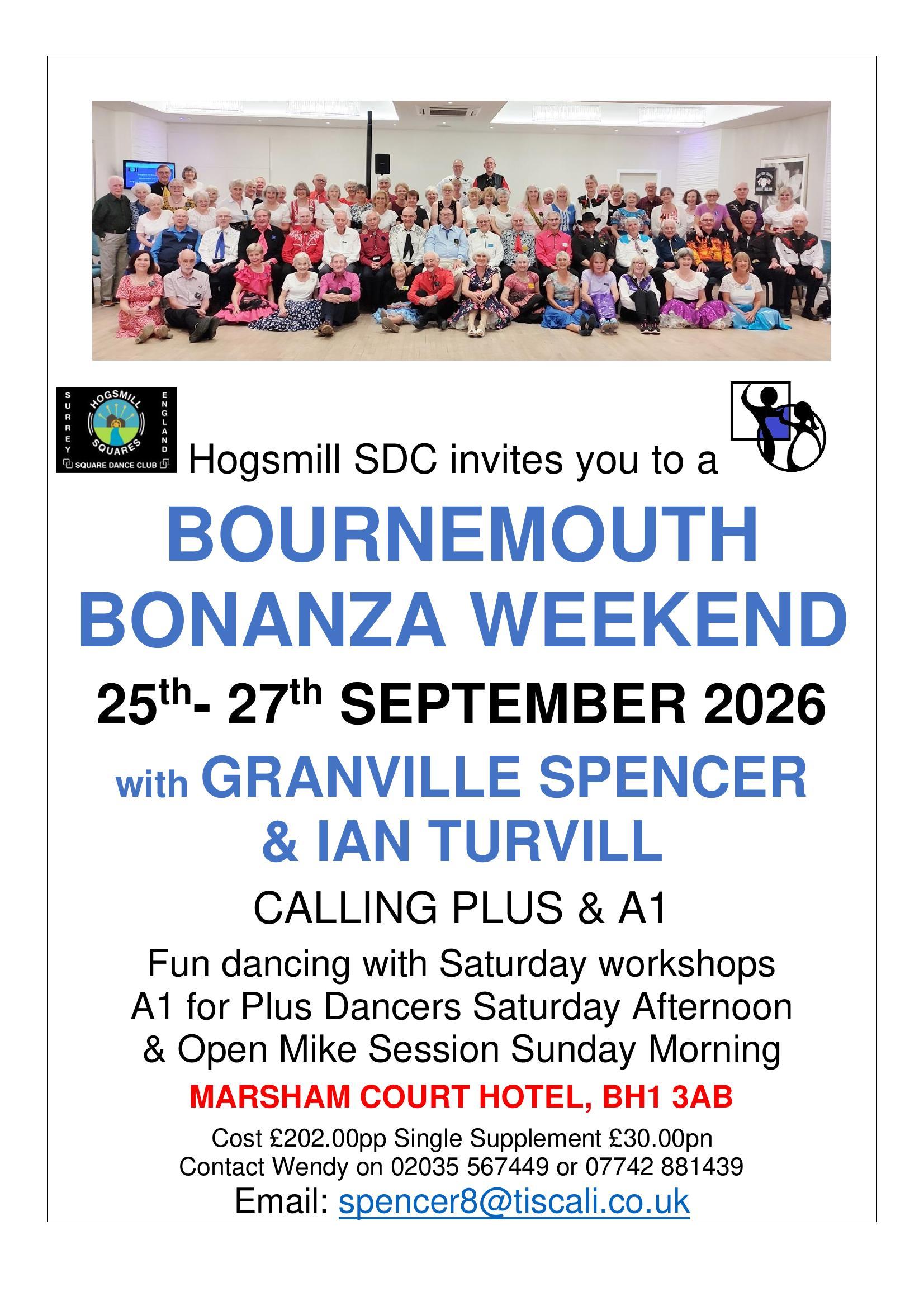 Bournemouth Bonanza Weekend