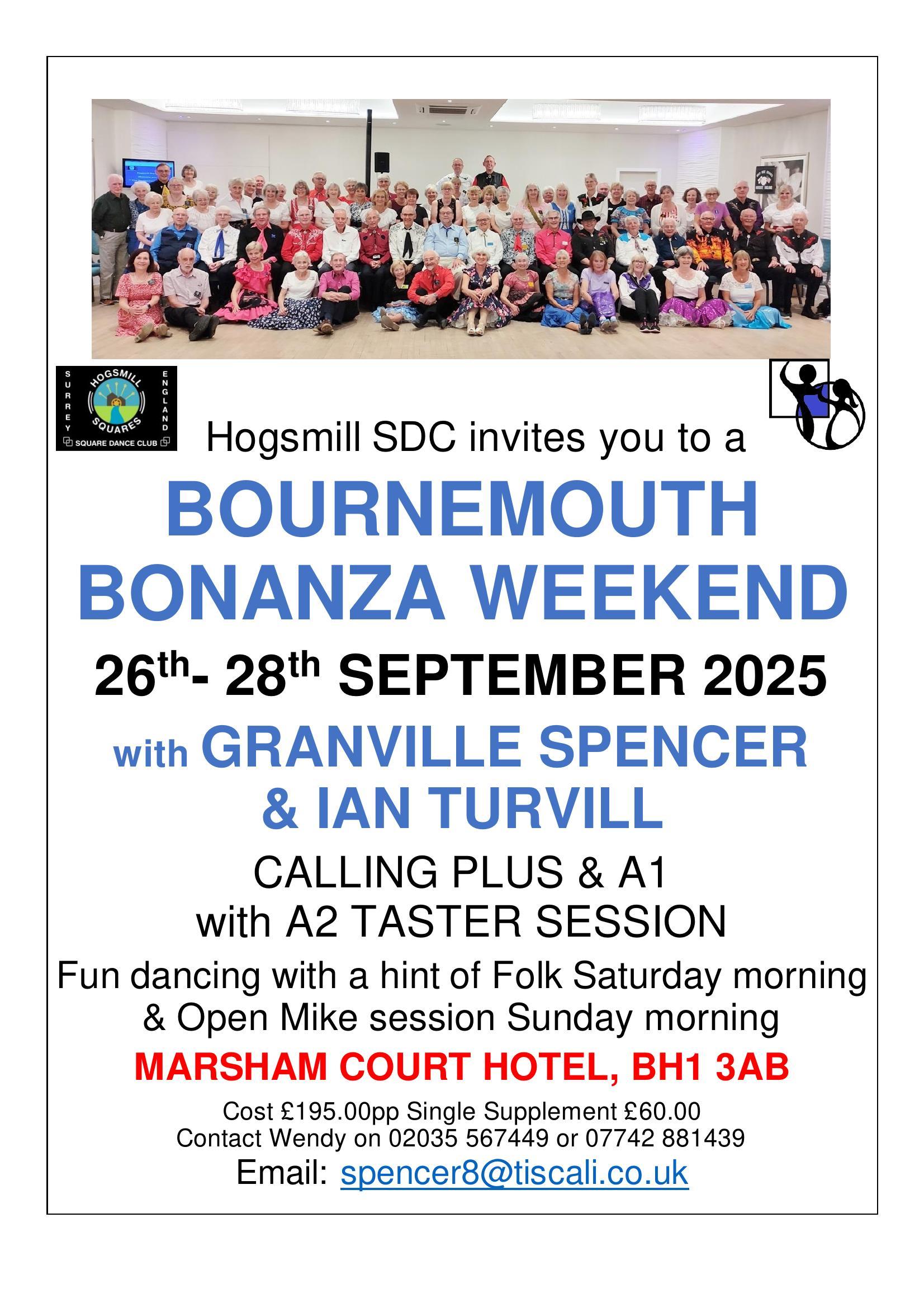 Bournemouth Bonanza Weekend