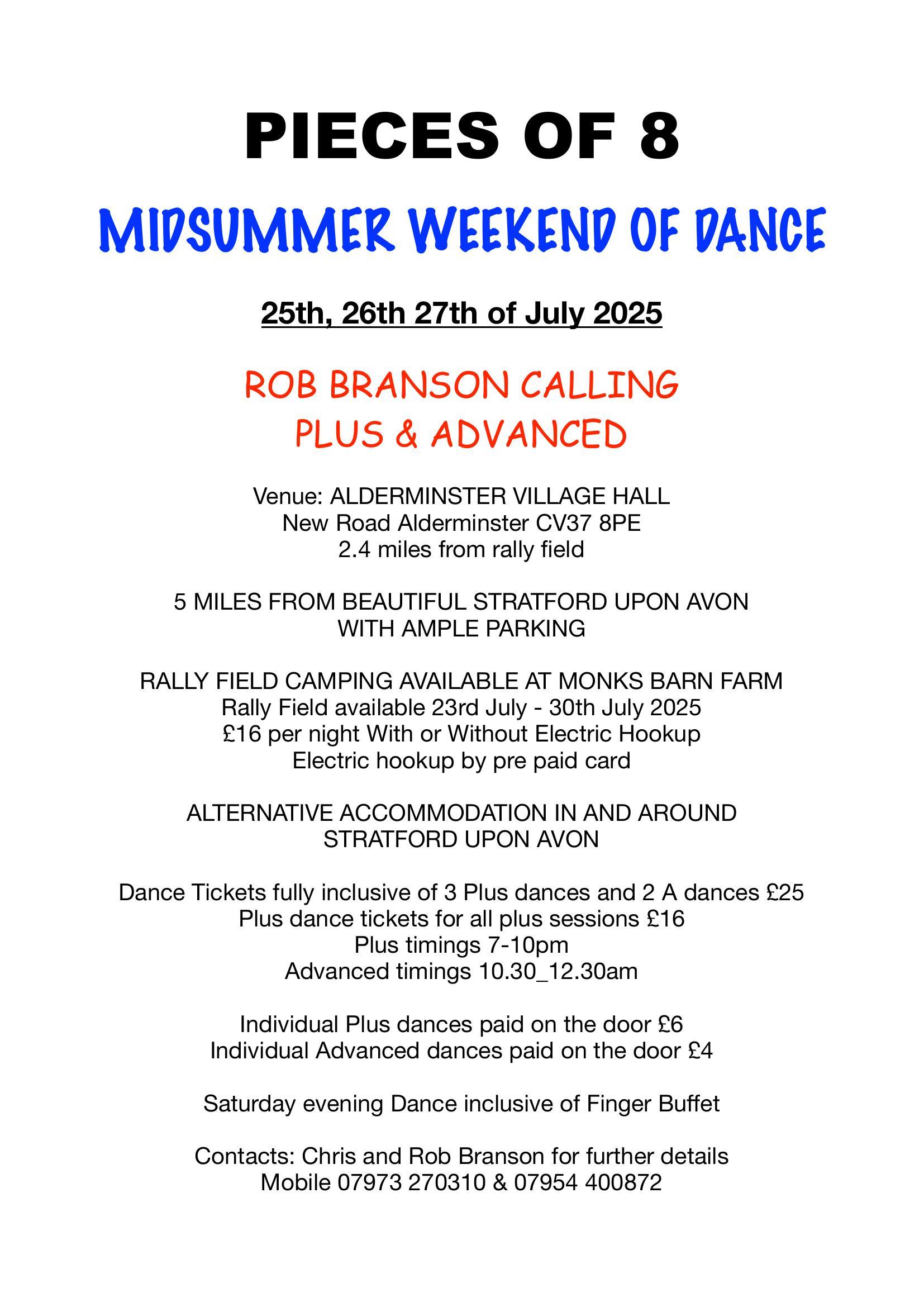 Midsummer Weekend of Dance